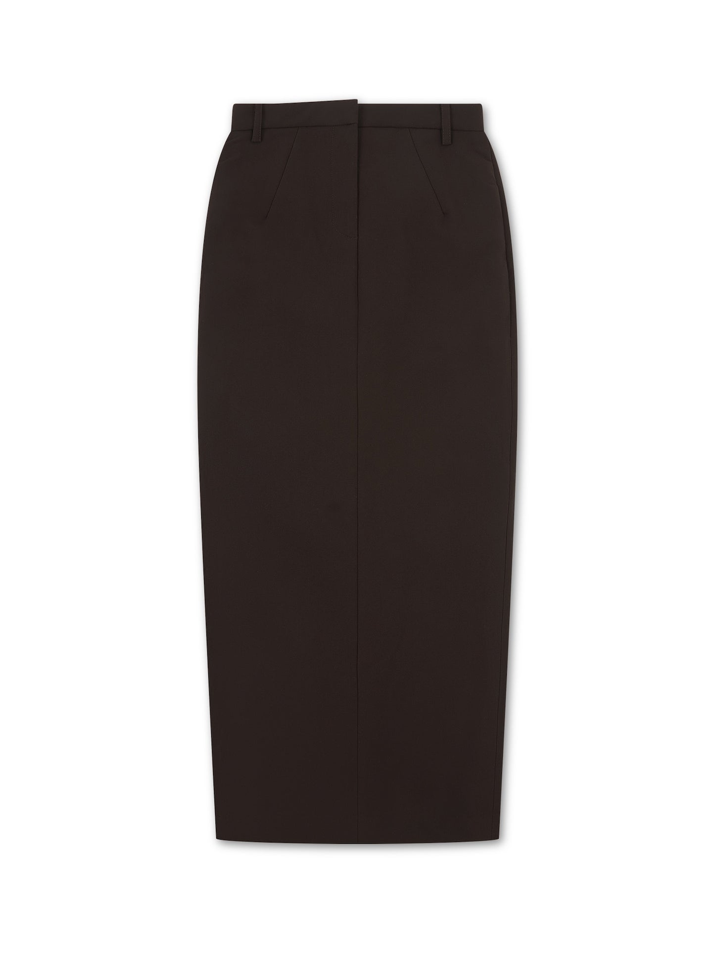HOURGLASS MAXI SKIRT BROWN