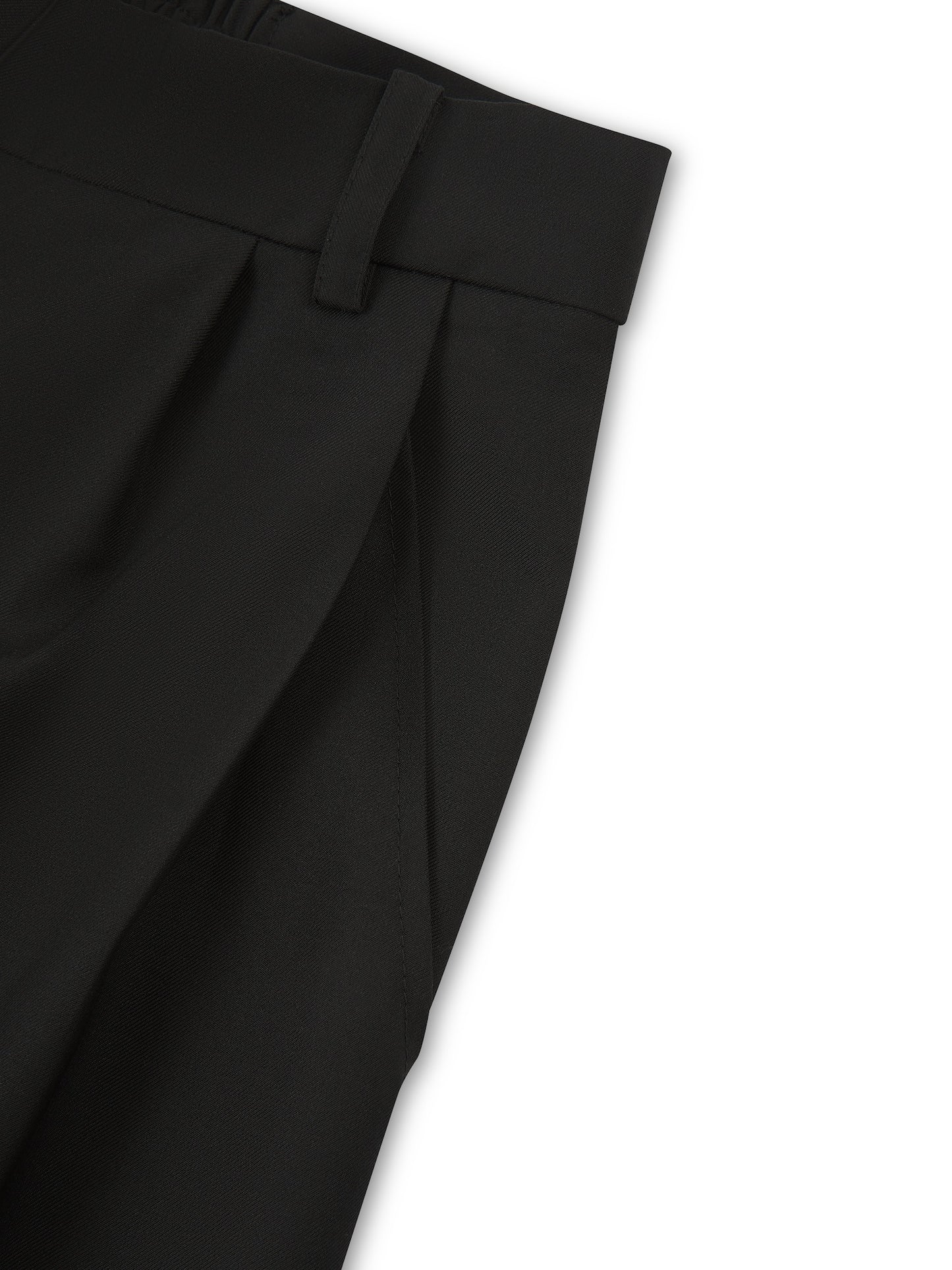 'SAMANTHA' DEEP PLEAT WIDE LEG TROUSERS BLACK