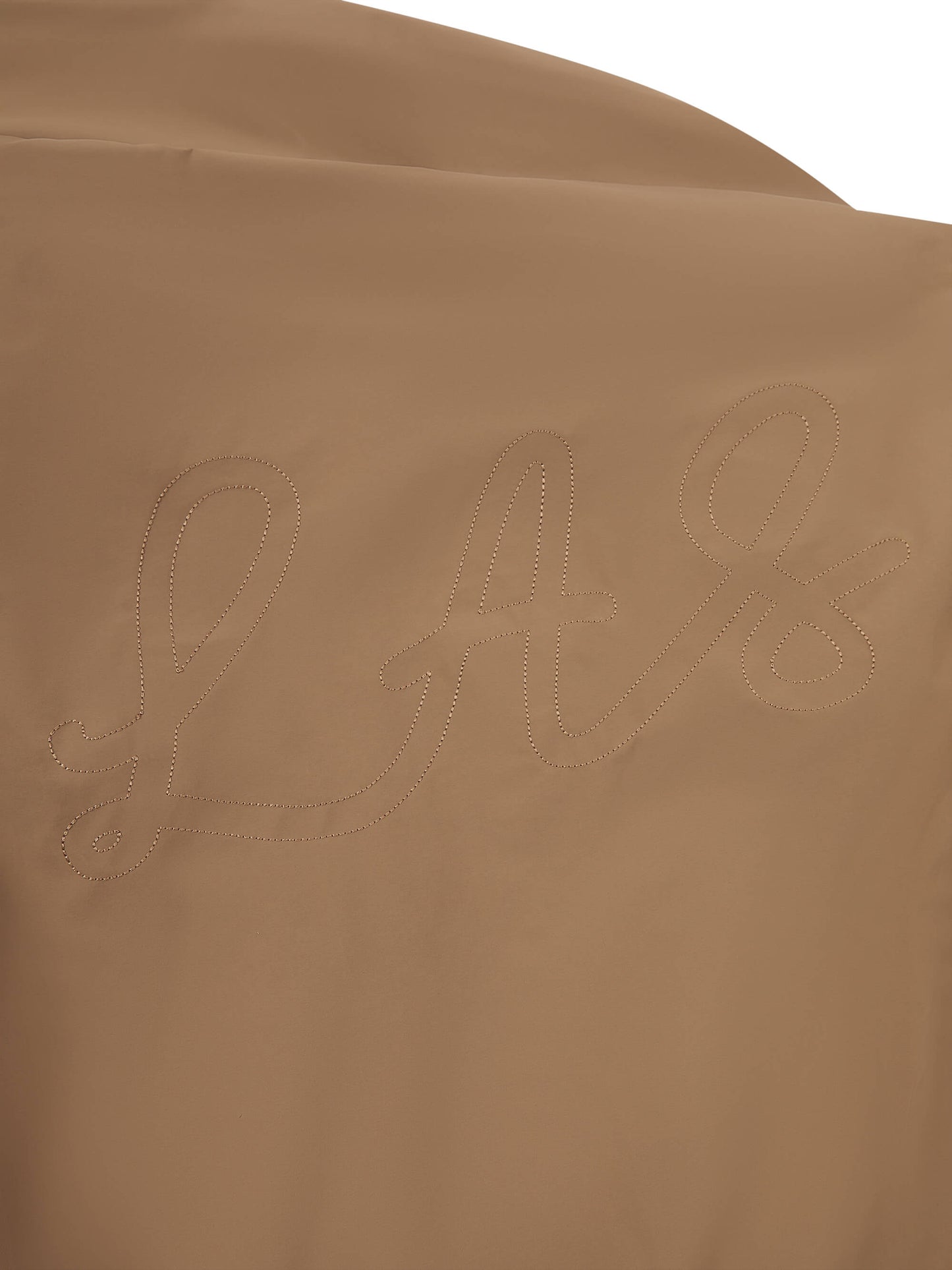 'MARAIS' SHAWL COLLAR BELTED PUFFER JACKET BROWN