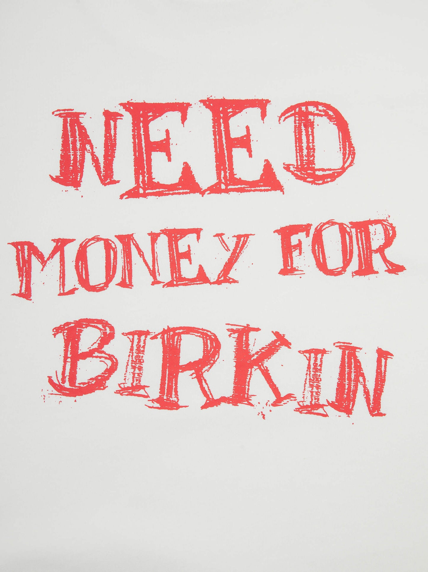 'NMFB' SLOGAN OVERSIZED T-SHIRT WHITE