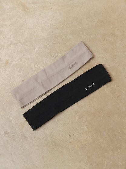 'L.A-S' JERSEY HEADBAND TWO-PACK