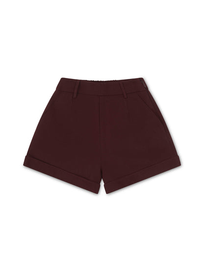 *COMING SOON* -  'ASTON' HIGH WAISTED TAILORED CITY SHORT BURGUNDY