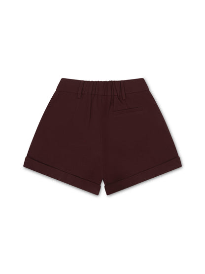 *COMING SOON* -  'ASTON' HIGH WAISTED TAILORED CITY SHORT BURGUNDY
