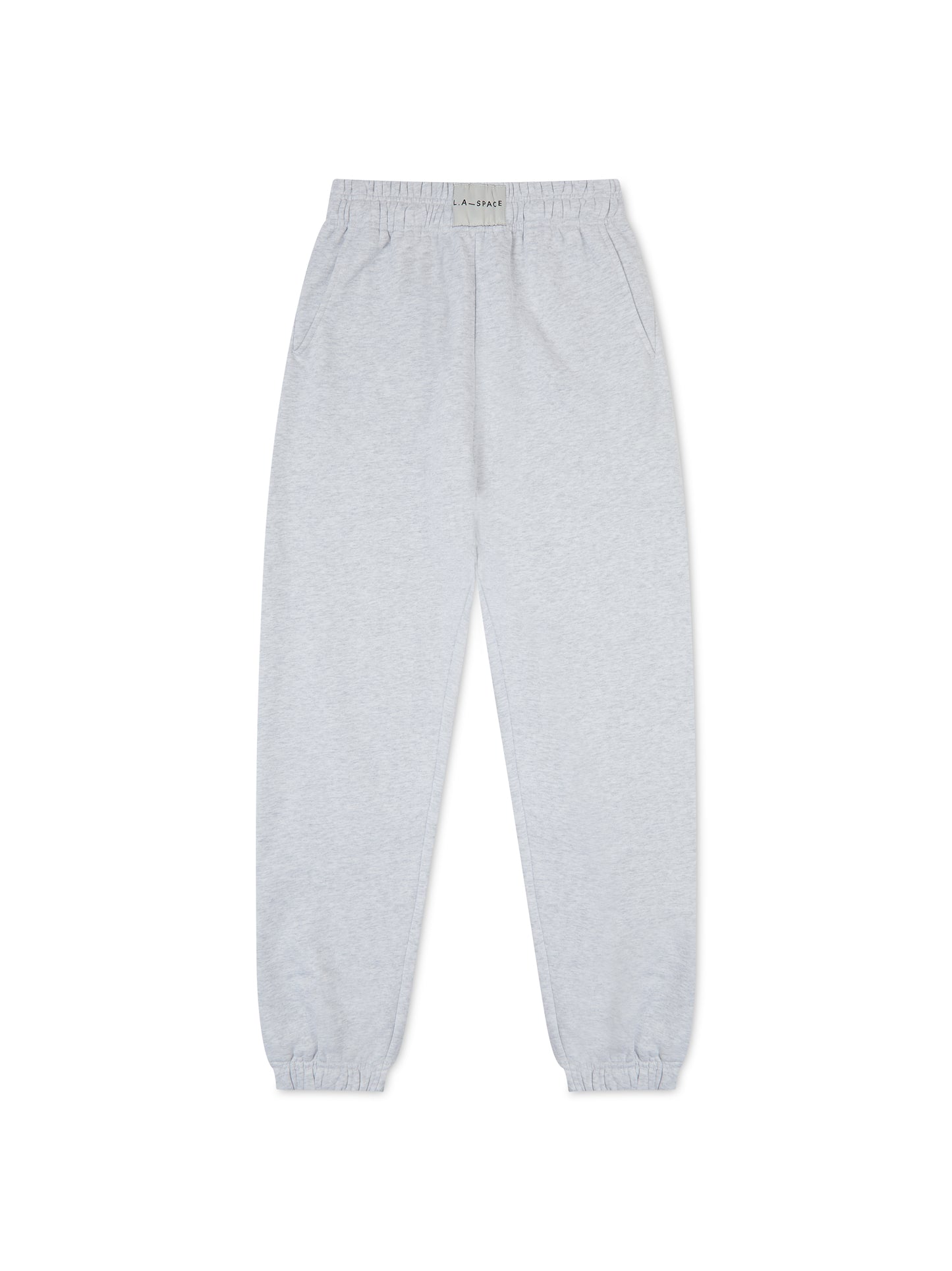 ‘L.A- SPACE’ RELAXED FIT JOGGERS IN LIGHT GREY MARL