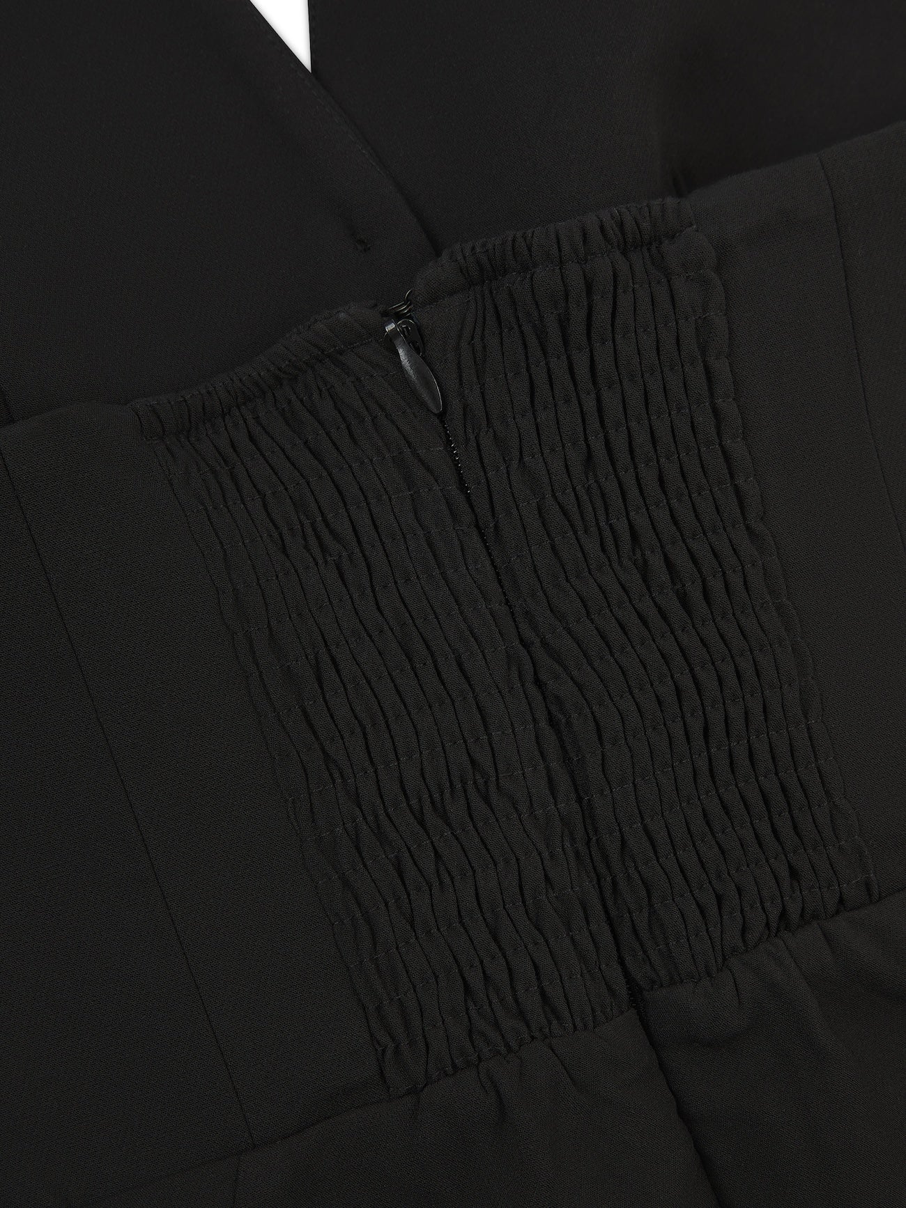 ***PRE-ORDER*** 'MARILYN' EXAGGERATED SQUARE BANDEAU BUTTON DETAIL MIDI DRESS BLACK