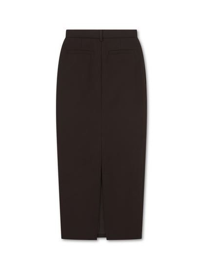 HOURGLASS MAXI SKIRT BROWN