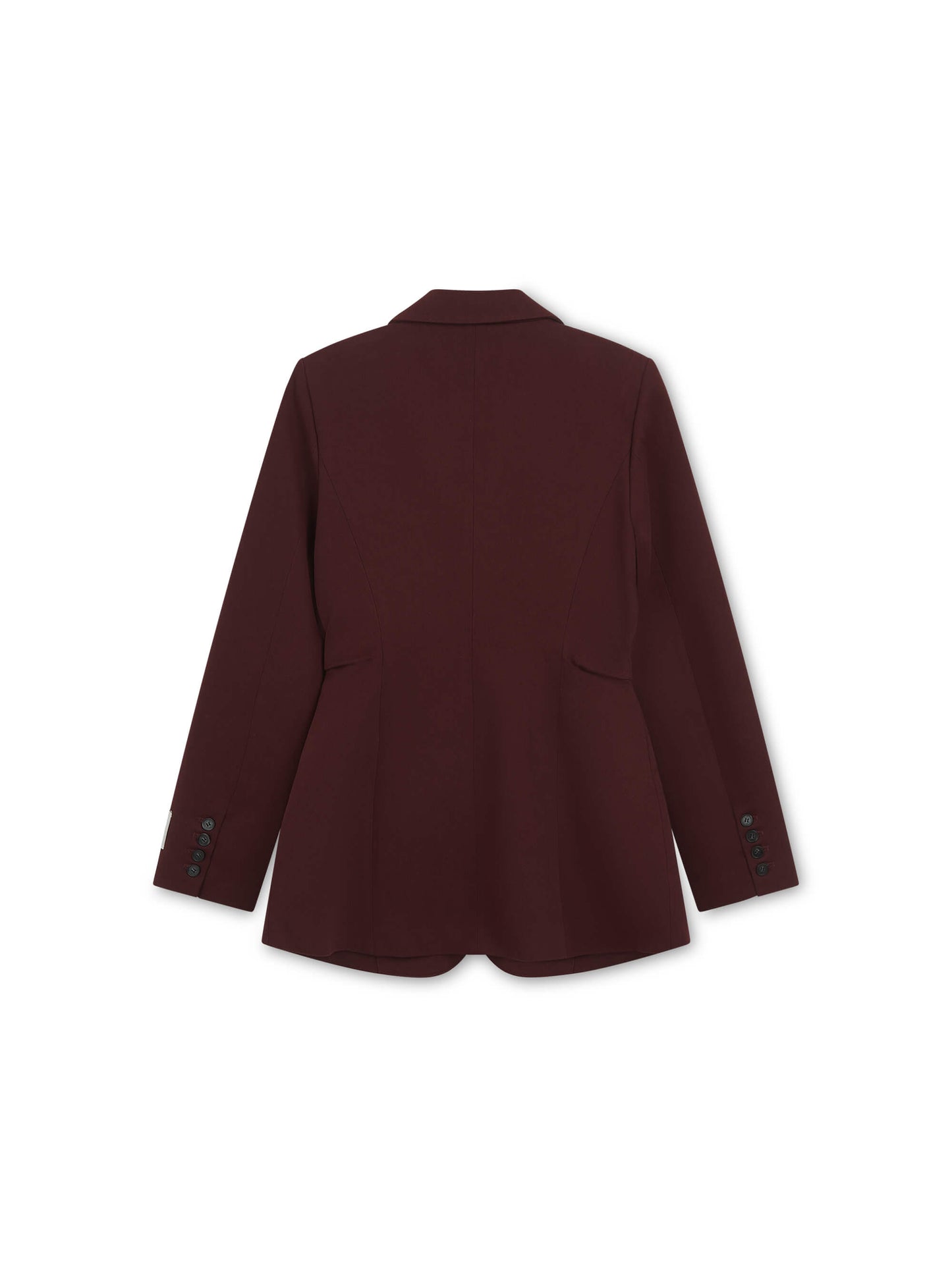 *COMING SOON* - 'ASTON' STRUCTURED HOURGLASS CINCHED WAIST BLAZER BURGUNDY