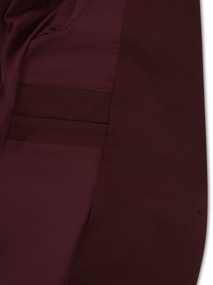 *COMING SOON* - 'ASTON' STRUCTURED HOURGLASS CINCHED WAIST BLAZER BURGUNDY