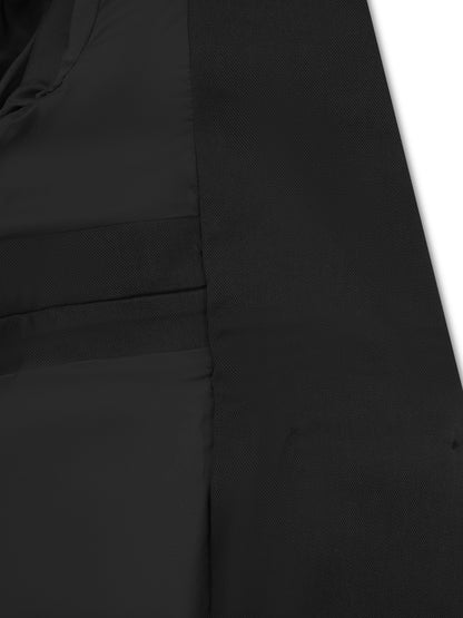 *COMING SOON* - 'ASTON' STRUCTURED HOURGLASS CINCHED WAIST BLAZER BLACK