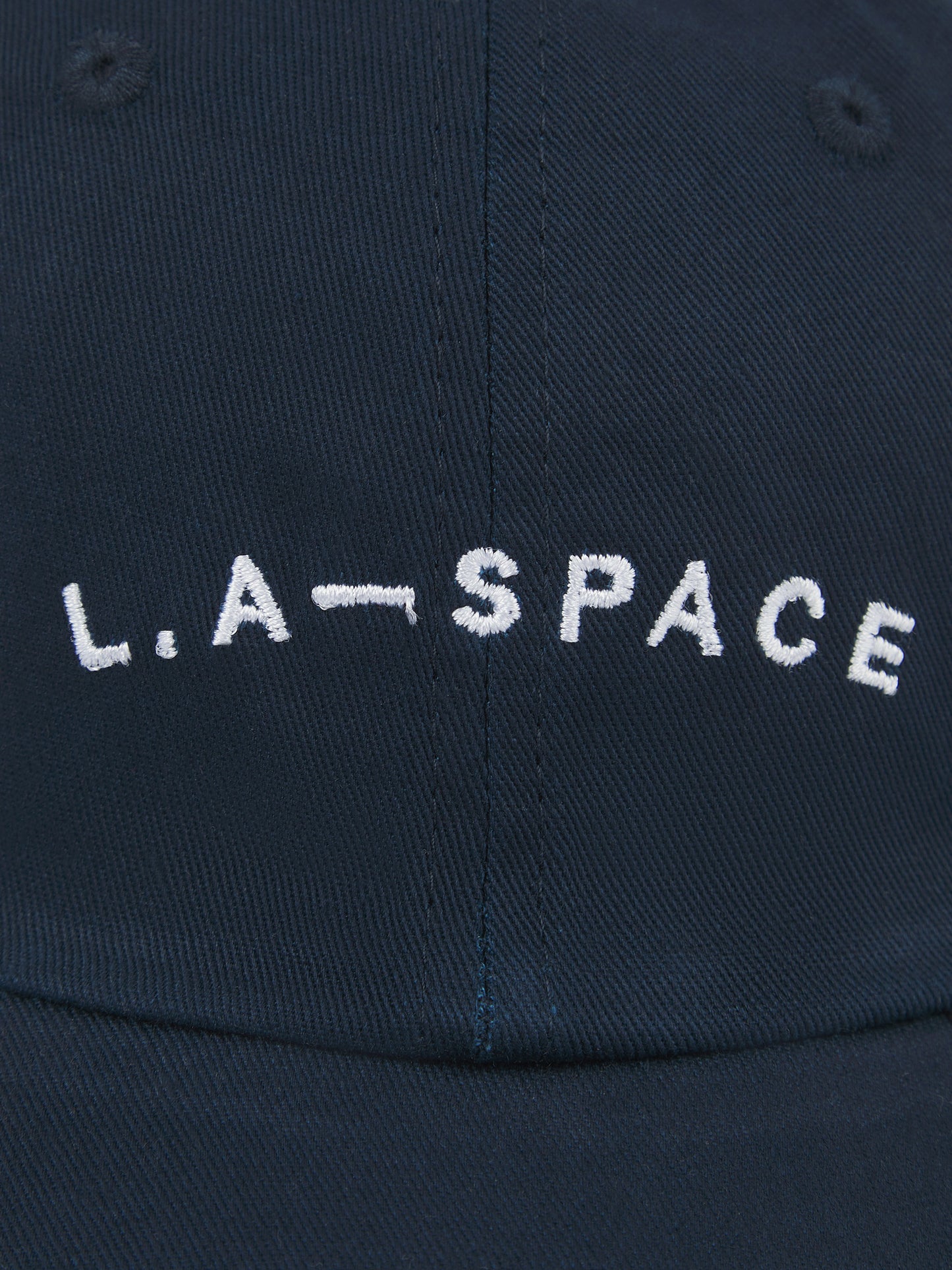 ‘L.A-SPACE’ EMBROIDERED CAP IN NAVY