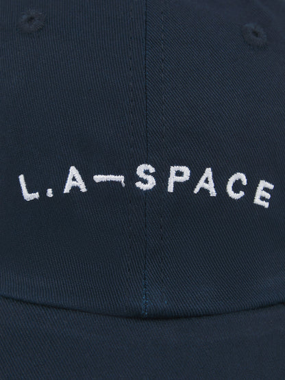 ‘L.A-SPACE’ EMBROIDERED CAP IN NAVY