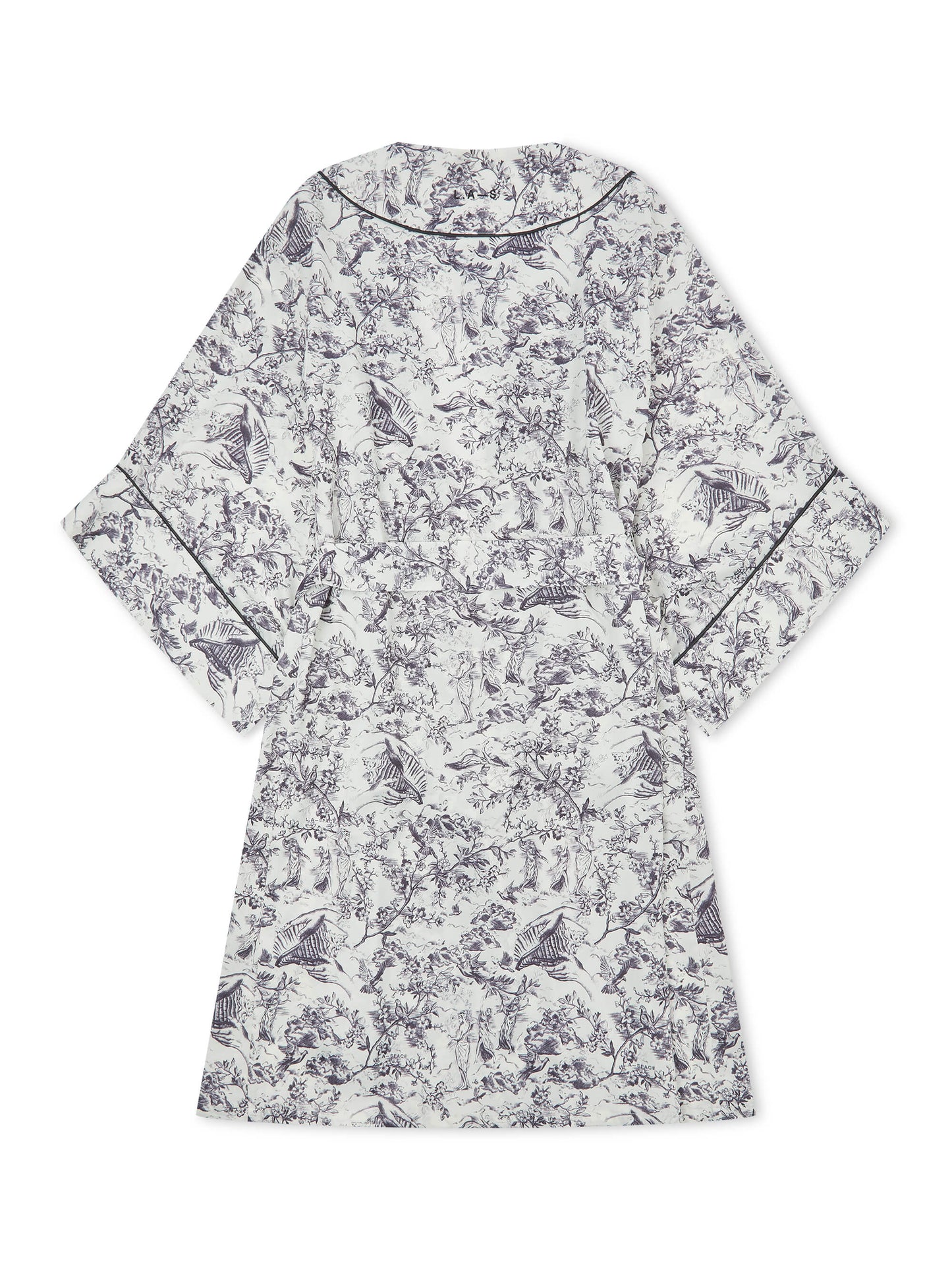 L.A-SPACE' SIGNATURE ROBE WHITE MULTI