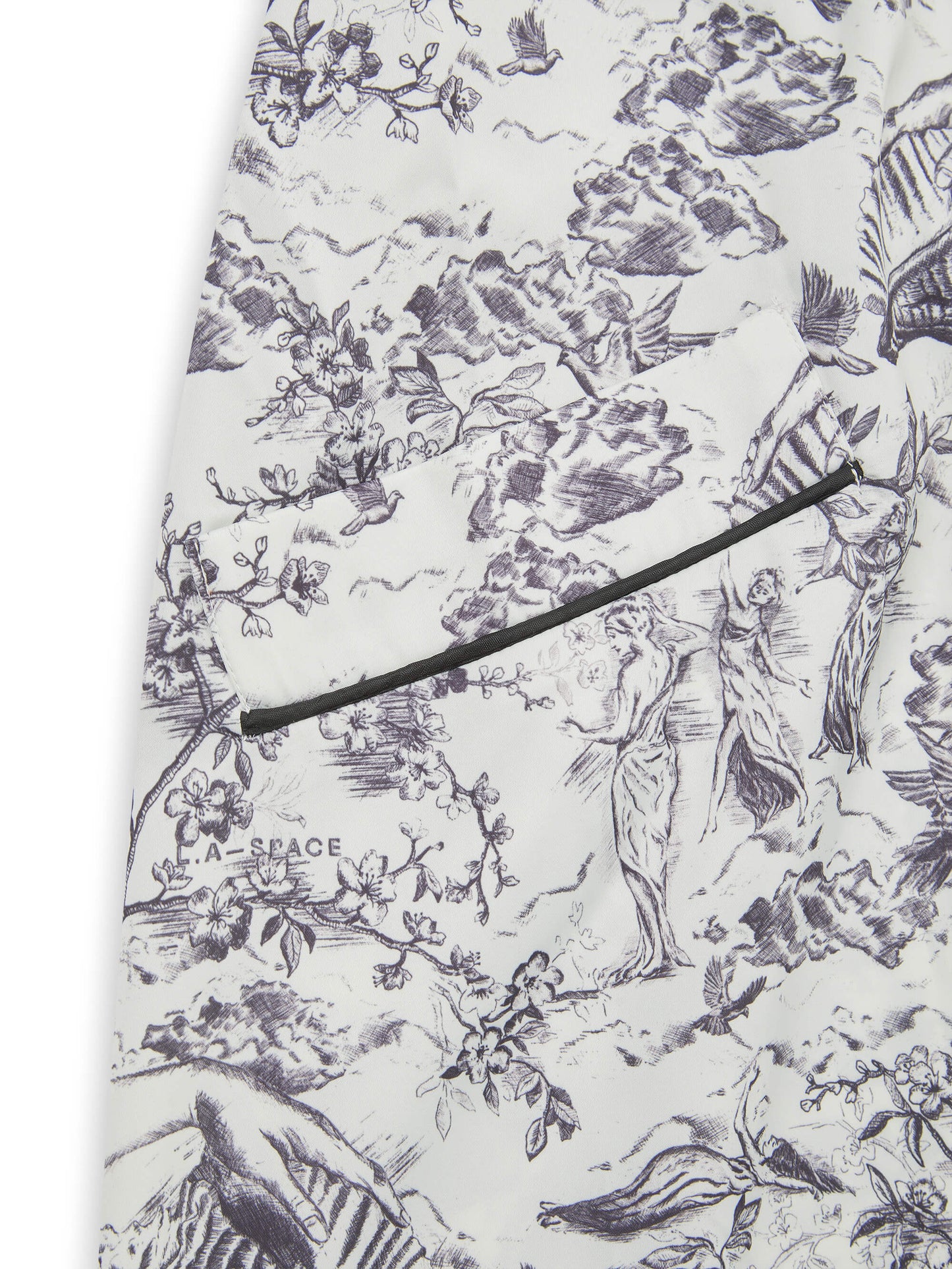 L.A-SPACE' SIGNATURE ROBE WHITE MULTI