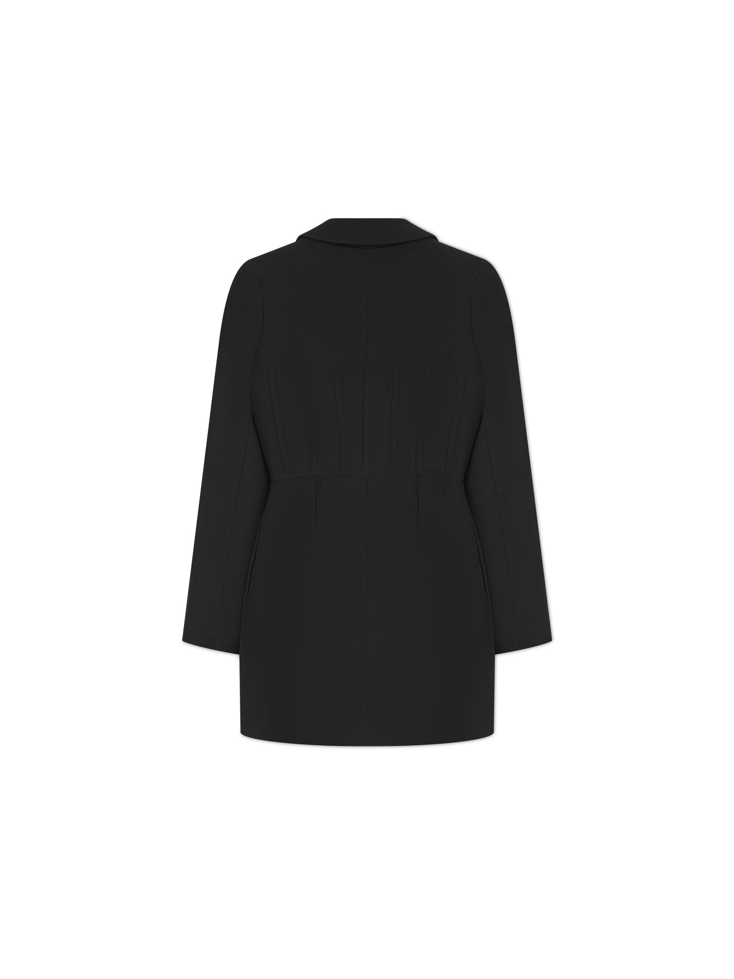 'BELLA' HOURGLASS CORSET BLAZER DRESS BLACK